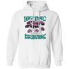 Don't Panic, It's Organic, Mushroom Bushes, Purple Mushrom Pullover Hoodie