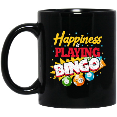 Bingo Love Gift, Happiness Playing Bingo, Best Of Bingo, Love To Bet Black Mug