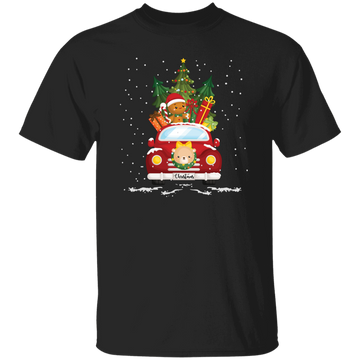 Christmas Car, Car Bring Gift Boxes, Christmas Gift Boxes, Merry Christmas, Trendy Chrismas Unisex T-Shirt