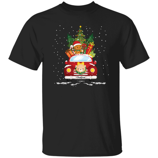 Christmas Car, Car Bring Gift Boxes, Christmas Gift Boxes, Merry Christmas, Trendy Chrismas Unisex T-Shirt