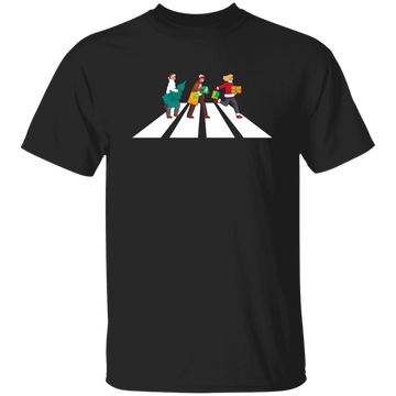 Merry Xmas, Happy Man Cross The Road, Cross On A Street Unisex T-Shirt