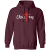 Red Glitter Christmas, Pastor Gift, Merry Christmas, Red Christian, Trendy Chrismas Pullover Hoodie