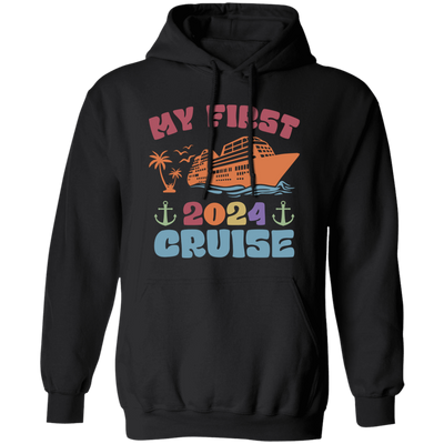 My First 2024 Cruise, Love Boat, Retro Cruise, 2024 Cruise Pullover Hoodie