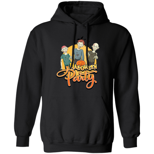 Halloween Party, Three Zombies, Zombie Boys, Trick Or Treat Pullover Hoodie