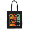 Retro Guitar Pick, Guitarist Gift, Dad Gift Canvas Tote Bag