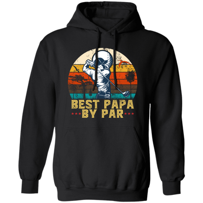 Love Golf, Best Papa By Par, Funny Golf, Retro Golf, Vintage Style Pullover Hoodie