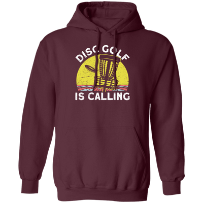 Love This Golf, Disc Golf Is Calling, Retro Golf Player Gift Pullover Hoodie