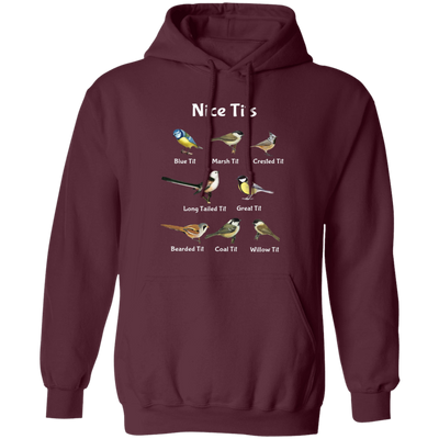 Nice Tits, Tits Bird, Birds, Tits, 8 Kinds Of Tits Bird Pullover Hoodie