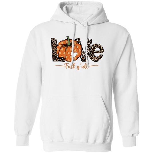 Love Fall, Y'All, Love Fall Season, Fall Quote, Fall Pumpkin Pullover Hoodie