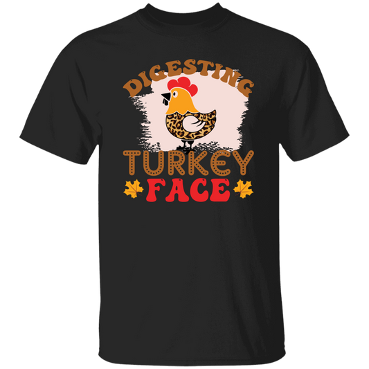 Digesting Turkey Face, Turkey_s Day, Thanksgiving Chicken Unisex T-Shirt