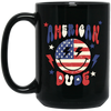 American Dude, Proud Of America, American Smile, Retro American Black Mug