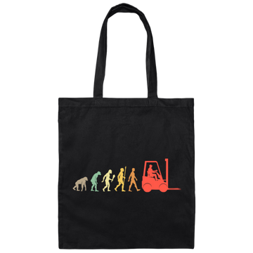 Vintage Logistics Evolution Forklift Gift, Pallet Transporter Canvas Tote Bag