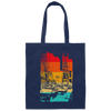 New York Street Love, NYC Trip Announcement, Retro NYC Street Canvas Tote Bag