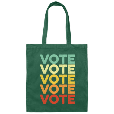 Retro Election Vote Retro Vintage Election Voter Canvas Tote Bag