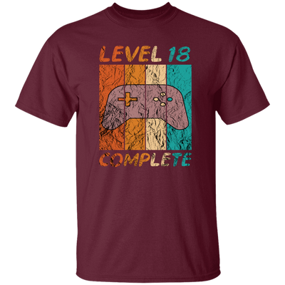 Level 18 Complete, 18th Birthday Gift, Eighteen Gamers, 18 Level Best Gift Unisex T-Shirt