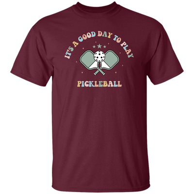 It's A Good Day To Play Pickleball, Groovy Pickleball Unisex T-Shirt