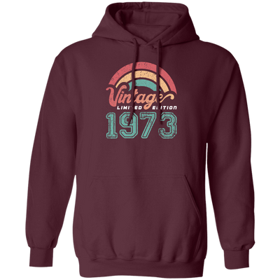 Vintage 1973, Rainbow 1973, Love Gift 1973, Limited Edition 1973 Pullover Hoodie