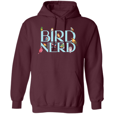 Bird Nerd, Love Birds, Bird Lover Gift, Kinds Of Bird Pullover Hoodie