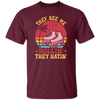 They See Me Rolling, They Hating, Retro Rollerblade Unisex T-Shirt