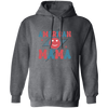 Mama American, Groovy Mama, Retro Mama, Smile Icon Pullover Hoodie