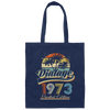 Retro 1973 Limited Edition Birthday Gift Hawaii Style Vintage Canvas Tote Bag