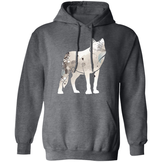 Fox Silhouette, Show Fox, Fox In Abstract, Animal Silhouette Pullover Hoodie