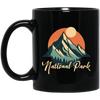 Love National Park, Love Mountain, Best Of Park, Retro National Park Black Mug