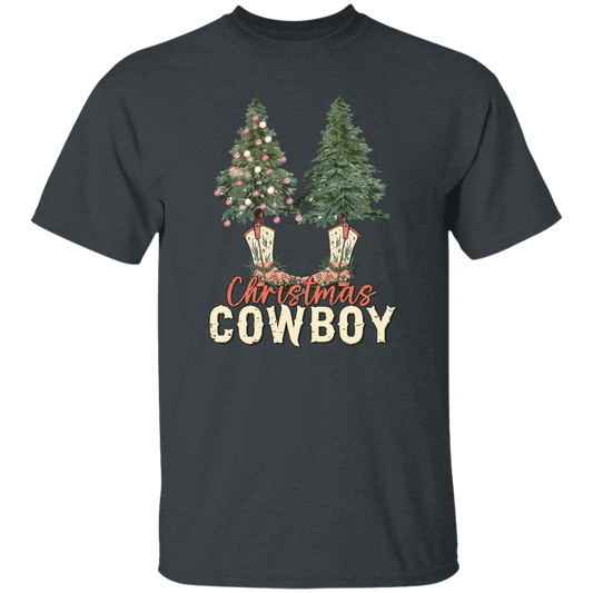 Christmas Tree, Christmas Cowboy, Cowboy, Merry Christmas Unisex T-Shirt