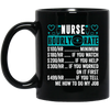 Nurse Hourly Rate, Funny Nurse, Best Of Nurse Black Mug