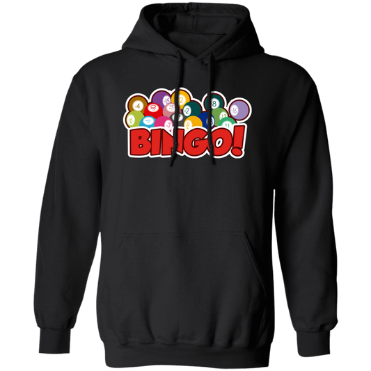 Love Bingo Balls, Bingo Ticket, Bingo Lottery, Love Bingo Pullover Hoodie