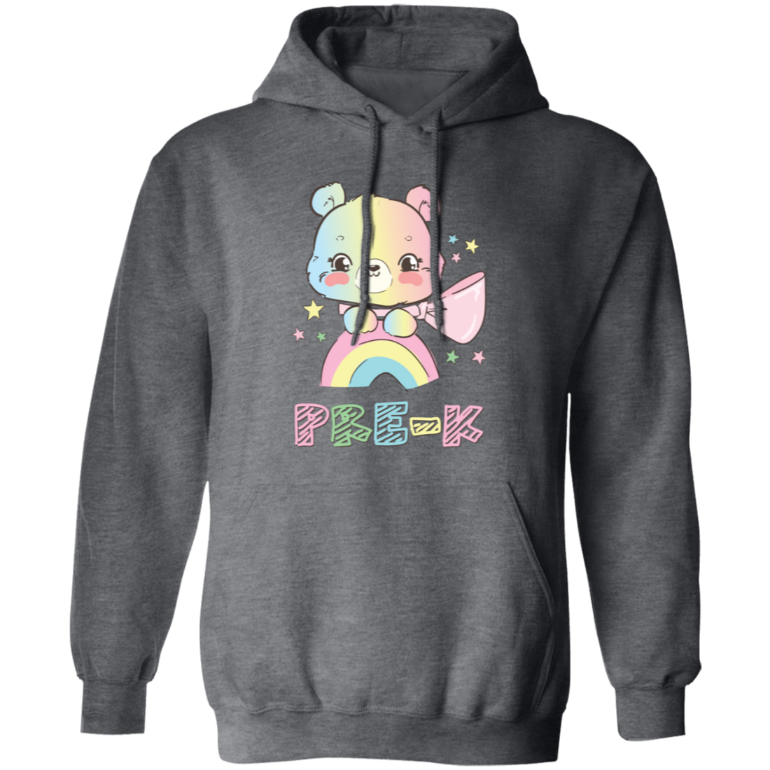 Bear Pre-K, Cute Bear, Cute Teddy, Rainbow Pre-K Pullover Hoodie