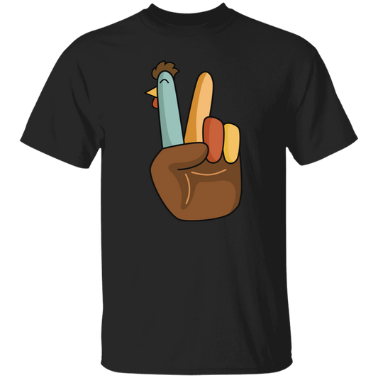 Hi Fall, Thanksgiving's Day, Peace Sign, Peace Sign Turkey, Funny Turkey, Turkey's Day Unisex T-Shirt