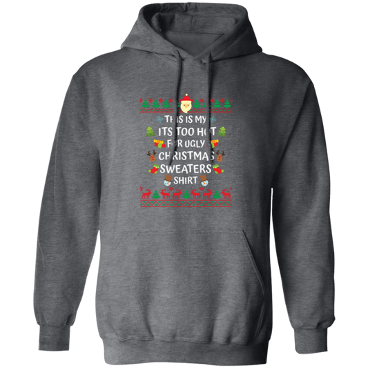 This Is My Christmas, Merry Christmas, Santa Pattern Pullover Hoodie