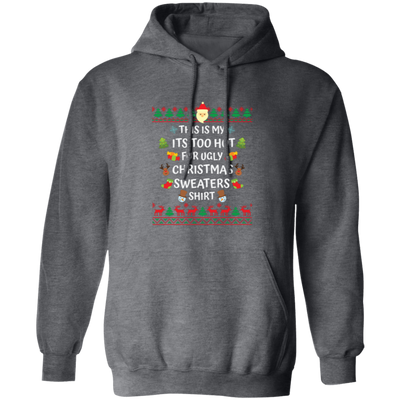 This Is My Christmas, Merry Christmas, Santa Pattern Pullover Hoodie