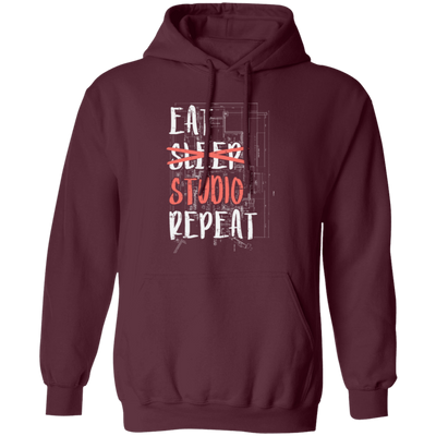 Architect Gift, Engineer Student, Architecture Lover, Studio Repeat Pullover Hoodie