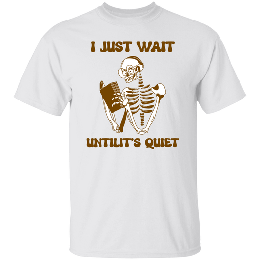 I Just Want Untilit's Quiet, Skeleton Reading Books Unisex T-Shirt