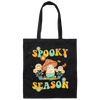 Spooky Season, Spooky Mushroom, Groovy Mushroom Canvas Tote Bag