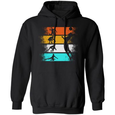 Retro Volleyball, Player Volleyball, Vintage The Ball, Volleyball Player Lover Pullover Hoodie