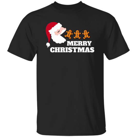 Merry Christmas, Santa Claus, Santa Pacman, Gingerbread Unisex T-Shirt