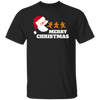 Merry Christmas, Santa Claus, Santa Pacman, Gingerbread Unisex T-Shirt