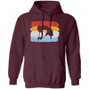 Billiard Player, Billiard Lover, Retro Billiard, Billiard Silhouette Pullover Hoodie