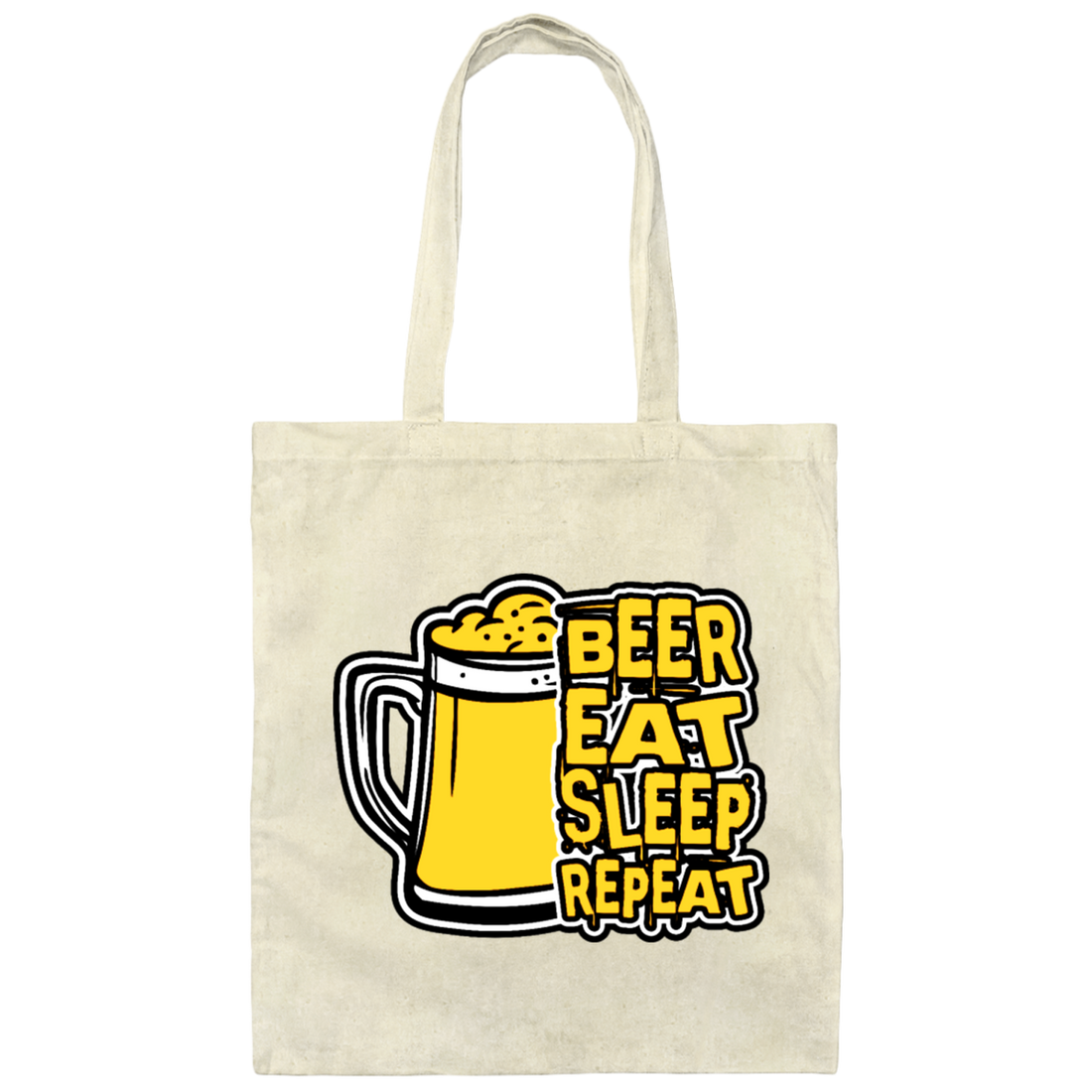 Life Is Beer, Love Beer, Beer Lover Gift, Best Beer Ever, Beer Gift Idea Canvas Tote Bag