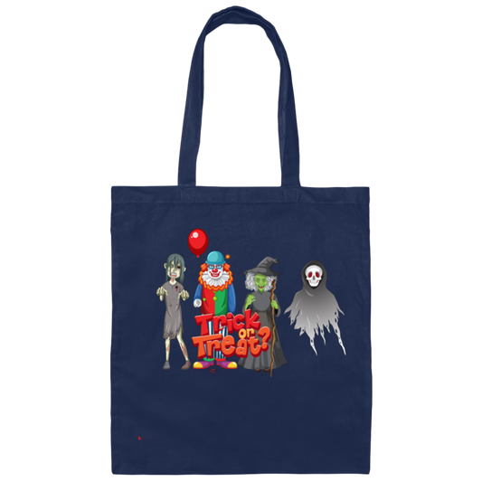 Trick Or Treat, Happy Halloween, Halloween Party Canvas Tote Bag