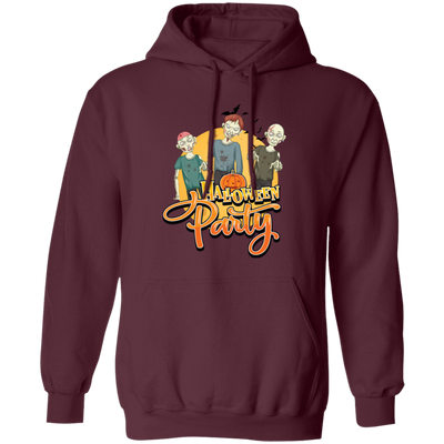 Halloween Party, Three Zombies, Zombie Boys, Trick Or Treat Pullover Hoodie