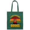 Sloth I Love Reading Books Canvas Tote Bag