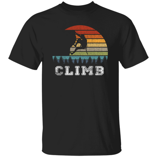 Bouldering Lover, Mountaineer Vintage Gift, Sporty Climb Climber Unisex T-Shirt