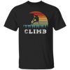 Bouldering Lover, Mountaineer Vintage Gift, Sporty Climb Climber Unisex T-Shirt