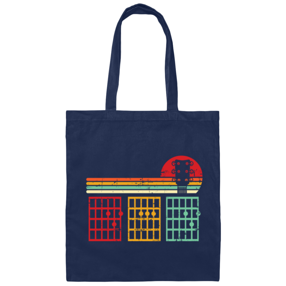 Dad Guitar Chords, Retro Dad Guitar Tab Canvas Tote Bag