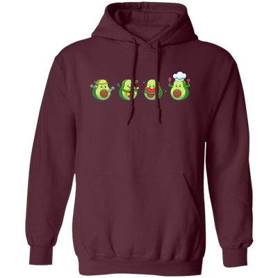 Avocado, Cute Avocado, Love Avocado, Avocado Lover Pullover Hoodie