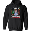 I Want A Hippopotamus For Christmas, Hippo In A Gift Box, Hippo Santa, Pine Trees Buffalo Plaid Pullover Hoodie